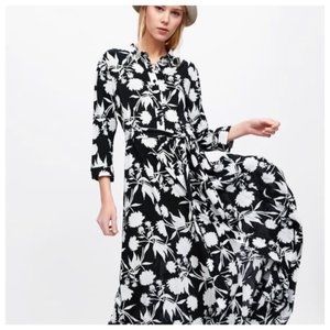 ZARA Womens Floral Print Maxi Dress Small